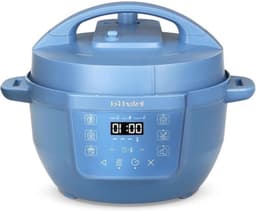 Elektrische multikoker - Snelkookpan en rijstkoker - Maaltijden bereiden - 7-in-1-functionaliteit - 38 Liter - Blauw — thumbnail 1