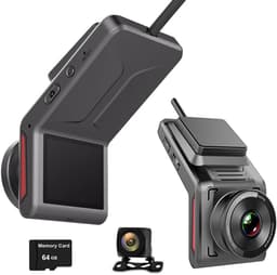 4G WiFi Dashcam voor Auto, 1080P FHD Dual Dashcam met Achteruitrijcamera, GPS-tracking, Nachtzicht, APP-bediening en 24-uurs Monitoring, GPS-camera voor Auto（zonder microSD-kaart） — thumbnail 1
