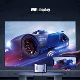 Byintek - X25 - Beamer - Projector Beamer - Mini Meamer - 1920x1080dpi - Automatische focus - met WiFi - 900 ANSI lumens - 101W - Zwart — thumbnail 5