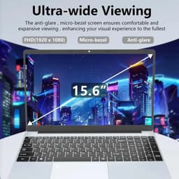 Laptop Ultradun - 16 GB RAM 256 GB SSD - 15.6 Inch Full HD IPS - Windows 11 Pro - Intel Core i7 - Zakelijke Laptop — thumbnail 4