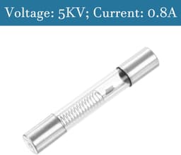 3 stuks 0,8 A 5 kV glazen buiszekeringen voor magnetron — thumbnail 2