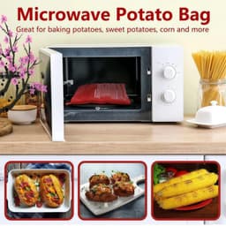 Set van 2 Herbruikbare Magnetron Aardappelzakken — thumbnail 3