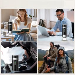 Draagbaar Koffiezetapparaat - Mini Koffiemachine - Capsule Koffiezetter - 20 Bar - Poeder & Capsules - Warm & Koud Zetten - USB-C Oplaadbaar - Kleine Espressomachine - Voor Thuis & Kantoor & Kamperen & Reis — thumbnail 2