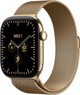 Apple Watch Series 12 Cellular 42mm Titanium Goud Milanese Band — thumbnail 1