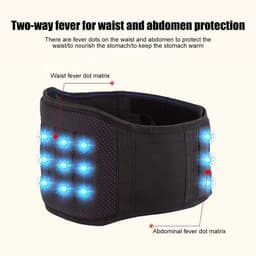 Lumbale steunriem, zelfverwarmende onderrug ondersteuning rug heupriem, ademende lumbale steunbrace geleverd voor pijn en spierspanning verlichting — thumbnail 2