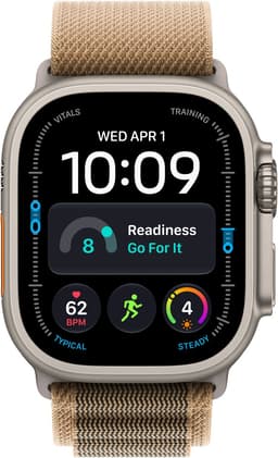 Apple Watch Ultra 4 - 49 mm - Natural Titanium - Beige Alpine-bandje - L — thumbnail 2