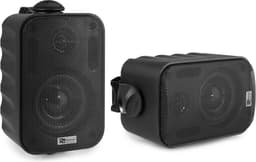 Geluidsinstallatie voor tuin, terras, etc. - Bluetooth geluidsinstallatie met 2 weersbestendige opbouwspeakers (3 inch) - Zwart — thumbnail 4