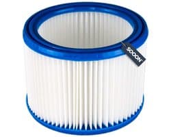 SQOON® Cilinderfilter Geschikt voor Nilfisk Aero series, Makita & Festool - 1 stuk - Origineelnummer 302000490 / 493826