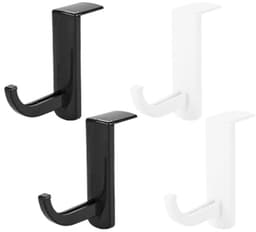 Monitor Hoofdtelefoonhouder voor Computerschermen - Ruimtebesparende Standaard met 4 Zelfklevende Haken — thumbnail 1