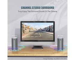 Draagbare Bluetooth-luidspreker met licht en waterdicht ontwerp, 30 uur accuduur en dubbele basdrivers