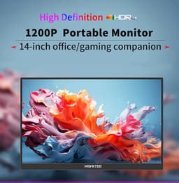 Fubzz Draagbare Monitor - 14.1 Inch IPS Scherm - Tweede Display Voor Laptop En Console - 60 Hz HDR Beeldkwaliteit - Met Ingebouwde Speakers — thumbnail 5