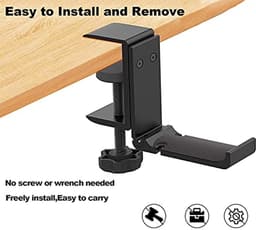 Opvouwbare Gaming Headset Stand met Verstelbare Klem voor Hoofdtelefoons — thumbnail 2