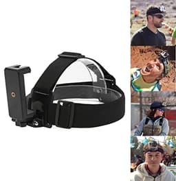 Verstelbare Hoofdbandhouder voor Mobiele Telefoons - Ideaal voor Selfie en Outdoor Video Opnames — thumbnail 2