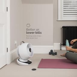 Draagbare Draadloze Ventilator met Nachtlampje - 14 Uur Batterijlevensduur, Koelventilator voor Slaapkamer en Desktop, Ultra-Stil en Energiezuinig — thumbnail 5