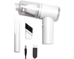 Draadloze Mini Oplaadbare Handstofzuiger 120W - Ideaal voor Auto, Huisdieren en Bureau