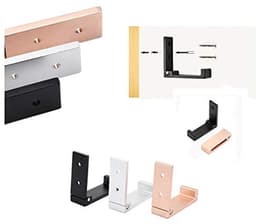 Opvouwbare Hoofdtelefoon Houder Wandbevestiging - Aluminium Wandhanger met Sterke Plakband en Schroeven - Voor Alle Hoofdtelefoons — thumbnail 5