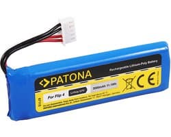PATONA 6711, Oplaadbare batterij, Blauw, JBL, Flip 4, Lithium-Ion (Li-Ion), 3000 mAh