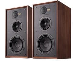 Wharfedale Linton Boekenplank Speakers - Hifi Stereo Set - Luidspreker Boxen - 3-weg Luidspreker - Passieve Speaker - Walnoot