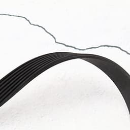 7PJ490mm grasmaaier aandrijving 16mm breedte rubber synchrone gesloten lus distributieriem compatibel met QUALCAST roterende maaiers — thumbnail 3