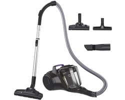 Krachtige zakloze stofzuiger voor harde vloeren en tapijten 2L reservoir en geïntegreerde accessoires