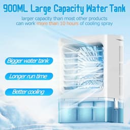 Draagbare Luchtkoeler - 4-in-1 Mini Persoonlijke Airconditioner voor Slaapkamer, Camping en Kantoor — thumbnail 4
