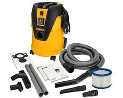 Industriële nat en droog stofzuiger 25 liter met zuigslang en 1000 W vermogen