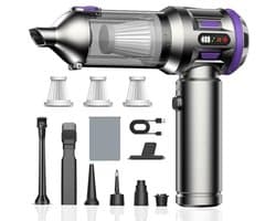 Draadloze krachtige handstofzuiger - 25000 Pa, 4-in-1 multifunctionele stofzuiger voor thuis en auto