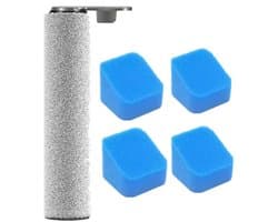 borstelrol en 4 filters accessoireset geschikt voor Eureka NEW430, JONR ED12 nat- en droogzuiger reserveonderdelen