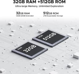 DOOGEE S200 PLUS 5G - Robuuste Smartphone - Robuuste Telefoon - 36 GB RAM + 512 GB ROM /2TB TF - Android 15 - 11100 mAh/33W - Dimensity 7300 - 6,72 inch + 120 Hz - Face ID - NFC - Bluetooth 5.4 -1.32" ronde AMOLED display - Zwart — thumbnail 2