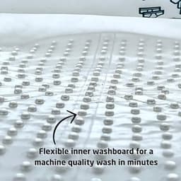 Scrubba UNTOUCHED Laundry Bag, Environmentally Friendly Portable Washing Machine, Lightweight Manual Washing Machine for Travel, Camping and Baby Clothing, Travel Supplies, Use with Detergent or Hand — thumbnail 4