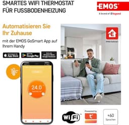 Slimme kamerthermostaat met app en wifi voor vloerverwarming - energiebesparend met touch-bediening — thumbnail 4