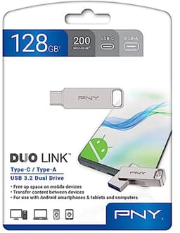 128GB USB 3.2 Type-C Dual Flash Drive voor Android Apparaten en Computers - Externe Opslag voor Foto's, Video's en Meer - 200MB/s — thumbnail 4