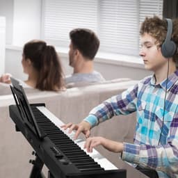 VEVOR 88 Toetsen Digitale Piano Elektrische Piano Opvouwbaar Toetsenbord Bluetooth MIDI met Standaard — thumbnail 5