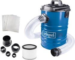 Scheppach Stofafzuiging DC100 - 1200W - 65L - Voor het afzuigen van zaagsel, stof, spaanders - Incl. filter, 4 stofzakken & 4-delige adapterset