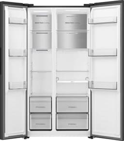Hisense RS3P538NAFE Side-by-Side Koelkast – 527 liter – Total No Frost – Multi Air Flow – Super Cool – LED – Zwart/Inox — thumbnail 3