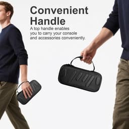Sounix Case Geschikt voor Nintendo Switch 2 - Met opbergvak voor 24 games - Extra hoog Hoesje - Waterdicht en schokbestendig - Zwart/Blauw/Rood — thumbnail 3