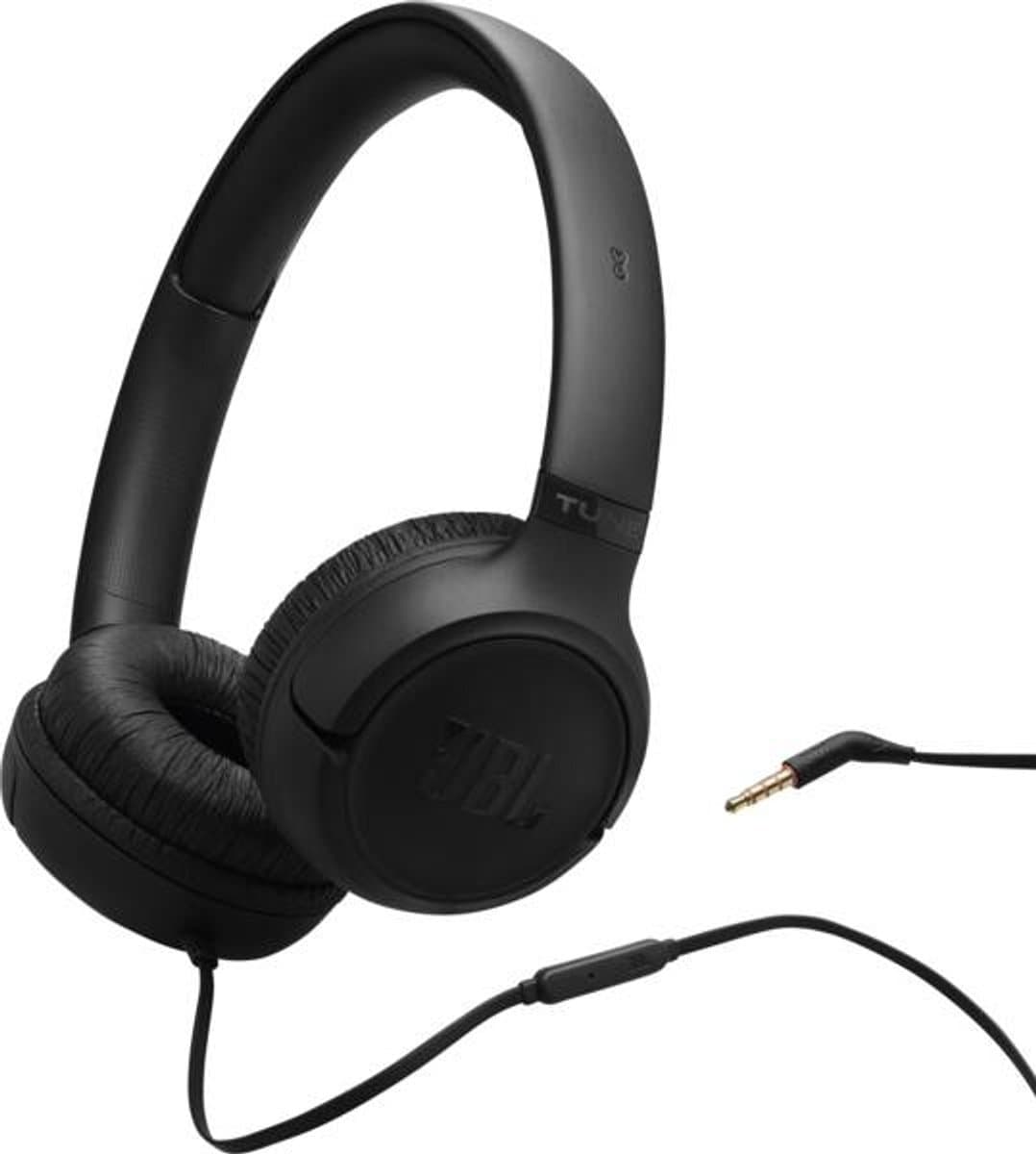 JBL Tune 530 - Bedrade On-ear Koptelefoon - Hoofdtelefoon met Kabel & Microfoon - 3.5 mm Aansluiting - JBL Pure Bass - Voor iPhone, Samsung, Tablet & Laptop - Zwart — afbeelding 1