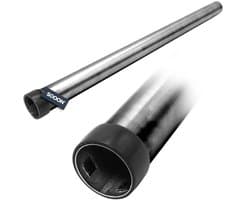 Universele Zuigbuis 32 mm - Chroom met ring - Vervangend stofzuigeropzetstuk