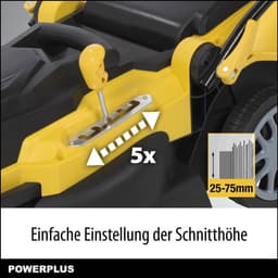 Elektrische Grasmaaier 1600 W met 380 mm Ø - Grasmachine met Grasopvangsysteem, Mulchen en Achteruitworp — thumbnail 4