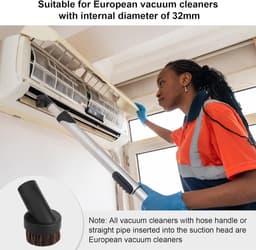 Geschikt voor Philips Stofzuigeraccessoires: 6-delige 2-in-1 Ronde PP Borstelkop (32mm Binnen diameter) — thumbnail 2