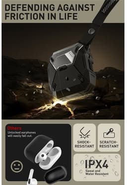i-Blason Matrix hoesje geschikt voor AirPods 4 en geschikt voor MagSafe — thumbnail 4