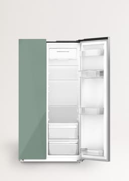 CREATE FRIDGE STUDIO SIDE BY SIDE 550 - Amerikaanse koelkast - Groen — thumbnail 3