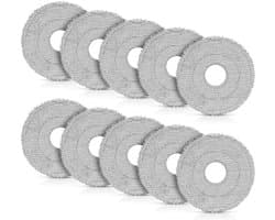 10 stuks doekjes voor Dreame X40 Ultra / X40 Master / L10s Ultra Gen 2 / L10s Pro Ultra / L40 Ultra / X30 Ultra / Mova E30 Ultra stofzuigerrobot, wasbare microvezel dweilpads, vervangende accessoires
