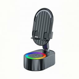 Smartphonehouder met luidspreker Kinglucky ZJ-016, 5 W, Zwart — thumbnail 4