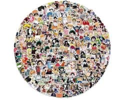 300 stickers, Anime, Cartoon, Manga aesthetic Stickers, PVC Stickers voor waterfles, laptop, etc.