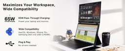 Mobile Pixels Duex Float 2 Pro - Portable Monitor - 16 inch Monitor - 2.5k - 120 hz - Draagbaar Beeldscherm - Draagbare Monitor - Extra Laptopscherm — thumbnail 17