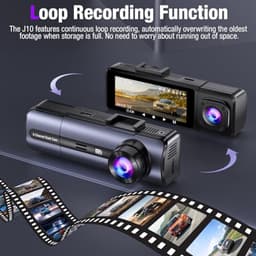 Dashcam 3-kanaals 1080P voor en binnen met auto — thumbnail 4