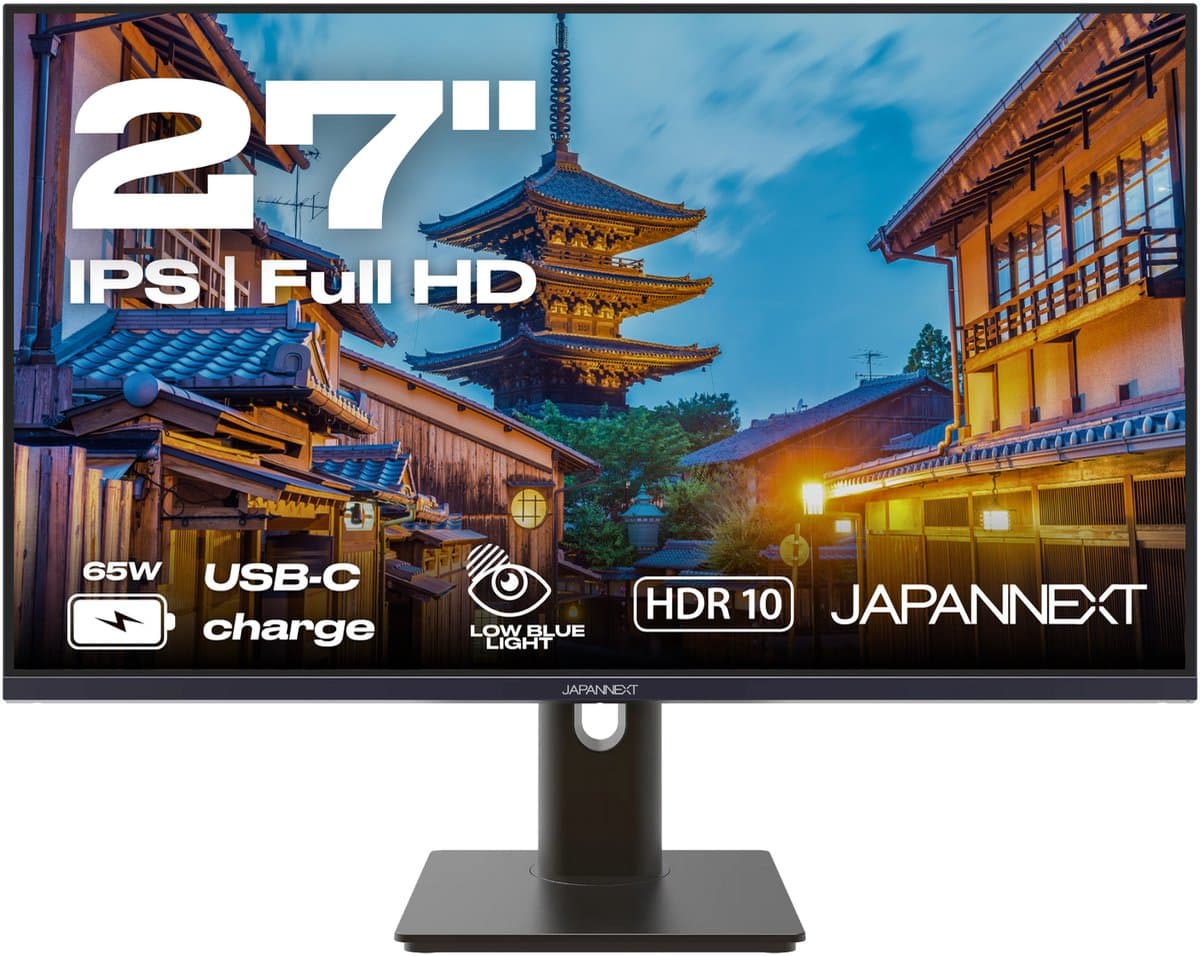 Bureaumonitor 27’’ inch FULL HD 100 Hz JN-IPS27FHDR-C65W-HSP — afbeelding 1