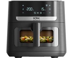 Solac FA1801 Enkel 8 l Vrijstaand 1800 W Heteluchtfriteuse Zwart
