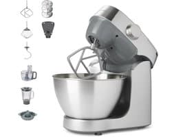 Compacte Kneedmachine met Roestvrijstalen Kom en Accessoireset voor Bakken en Koken
